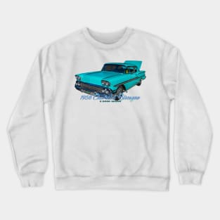 1958 Chevrolet Biscayne 2 Door Sedan Crewneck Sweatshirt